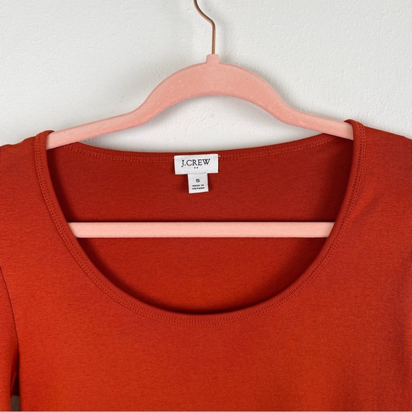J Crew Long-sleeve fine-rib scoopneck top - Picture 3 of 6